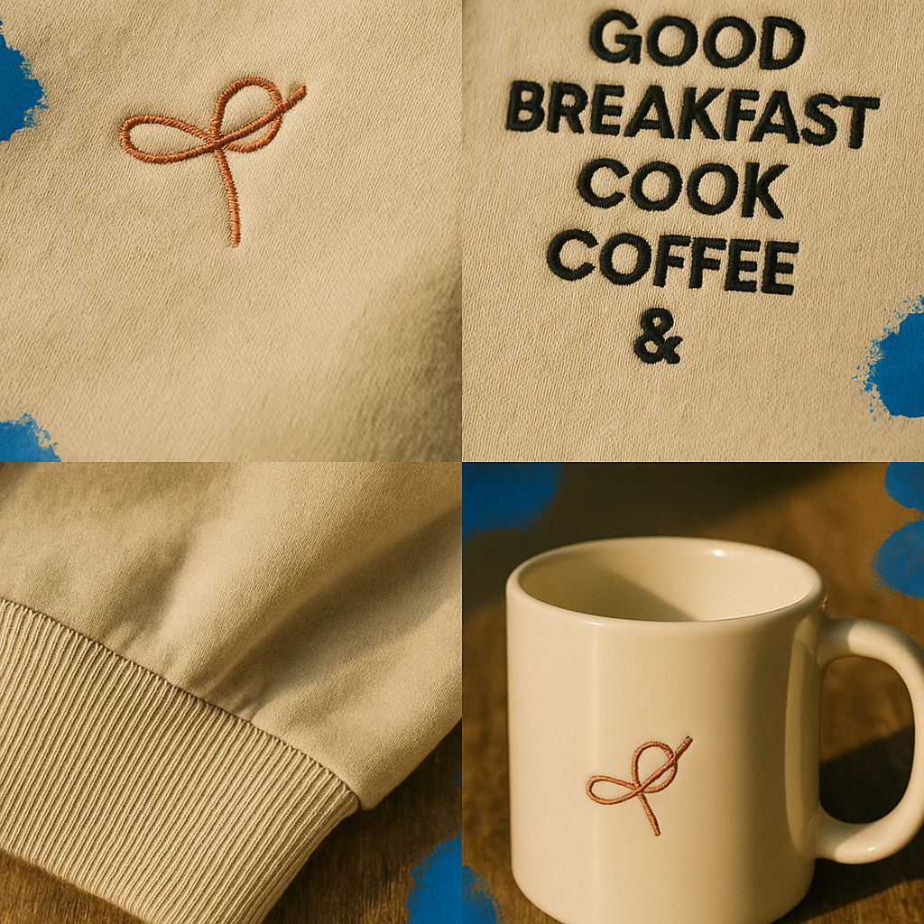 good breakfast good coffee - four piece loungewear set